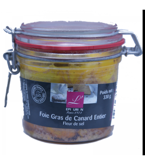 Foie gras de canard entier au sel de Guérande 330g